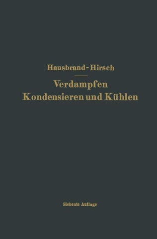 Verdampfen Kondensieren und Kühlen