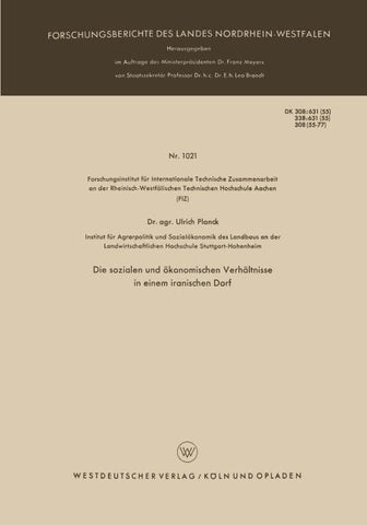 Die sozialen und ökonomischen Verhältnisse in einem iranischen Dorf