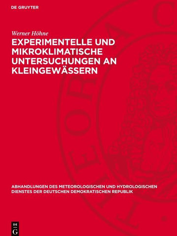 Experimentelle und mikroklimatische Untersuchungen an Kleingewässern