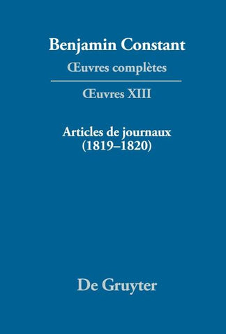 Articles de journaux (1819–1820)