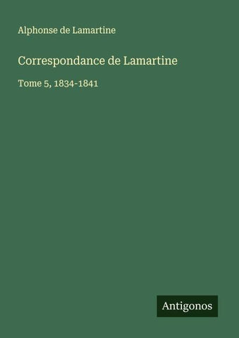 Correspondance de Lamartine
