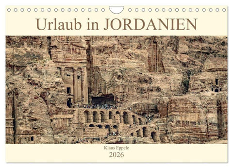 Urlaub in JORDANIEN (Wandkalender 2026 DIN A4 quer), CALVENDO Monatskalender