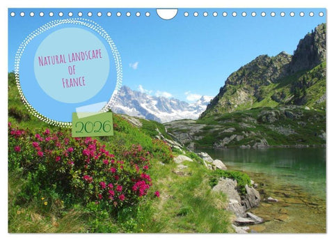 Natural landscape of France (Wall Calendar 2026 DIN A4 landscape), CALVENDO 12 Month Wall Calendar