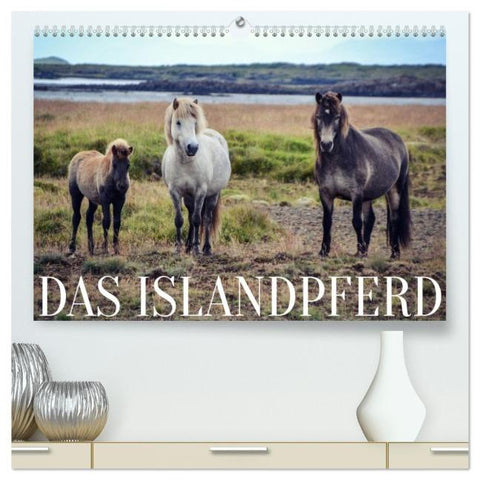 Das Islandpferd (hochwertiger Premium Wandkalender 2026 DIN A2 quer), Kunstdruck in Hochglanz