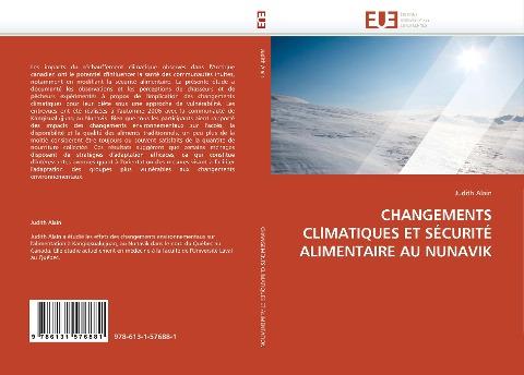 CHANGEMENTS CLlMATIQUES ET SÉCURITÉ ALIMENTAIRE AU NUNAVIK