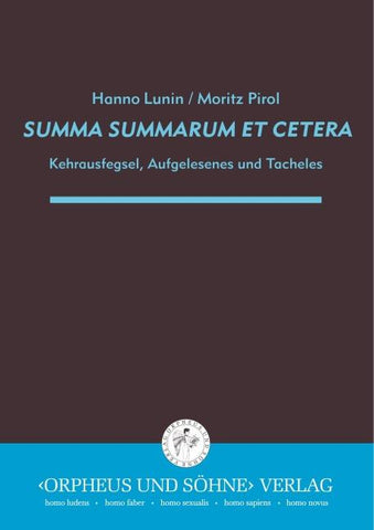 Summa summarum et cetera