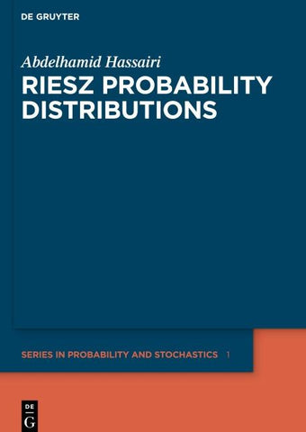 Riesz Probability Distributions