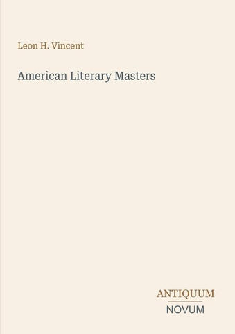 American Literary Masters