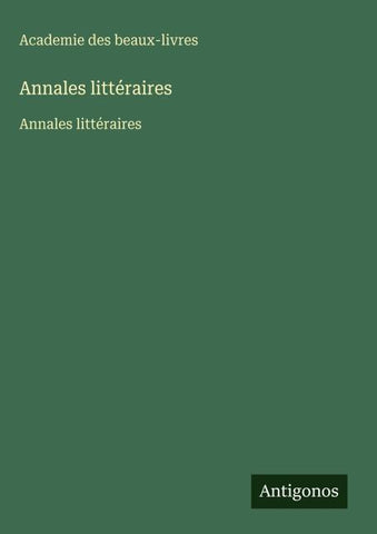 Annales littéraires