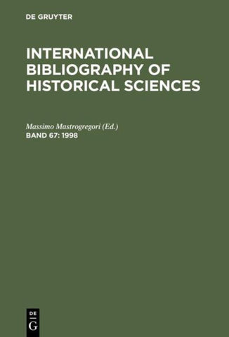 International Bibliography of Historical Sciences / 1998