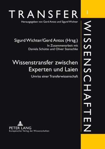 Wissenstransfer zwischen Experten und Laien