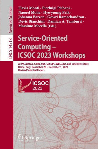 Service-Oriented Computing – ICSOC 2023 Workshops