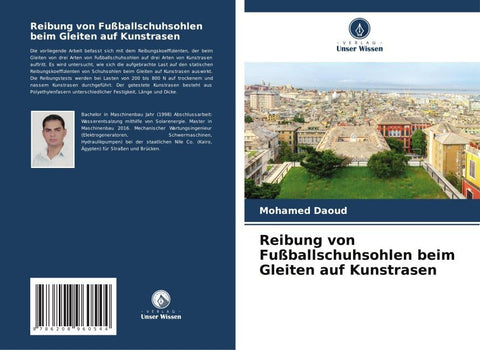 Reibung von Fußballschuhsohlen beim Gleiten auf Kunstrasen
