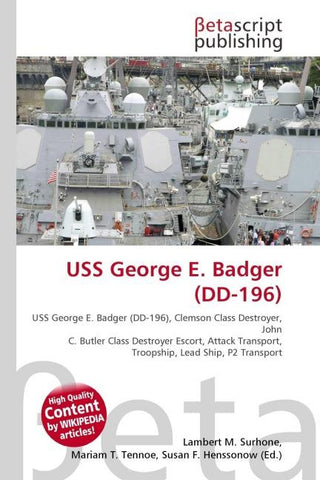USS George E. Badger (DD-196)