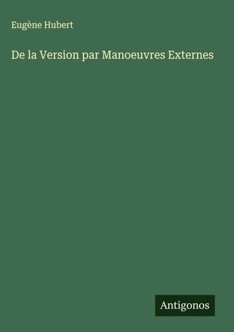 De la Version par Manoeuvres Externes