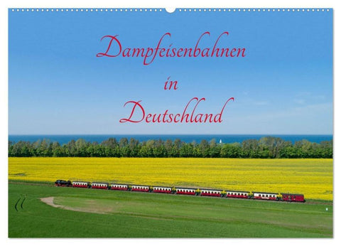 Dampfeisenbahnen in Deutschland (Wandkalender 2026 DIN A2 quer), CALVENDO Monatskalender