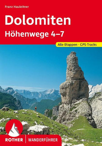 ROTHER Wanderführer Dolomiten Höhenwege 4-7