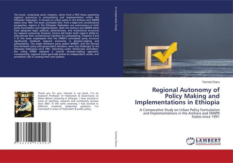 Regional Autonomy of Policy Making and Implementations in Ethiopia