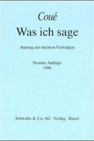 Was ich sage