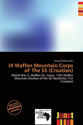 IX Waffen Mountain Corps oF The SS (Croatian)