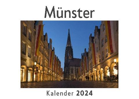 Münster (Wandkalender 2024, Kalender DIN A4 quer, Monatskalender im Querformat mit Kalendarium, Das perfekte Geschenk)