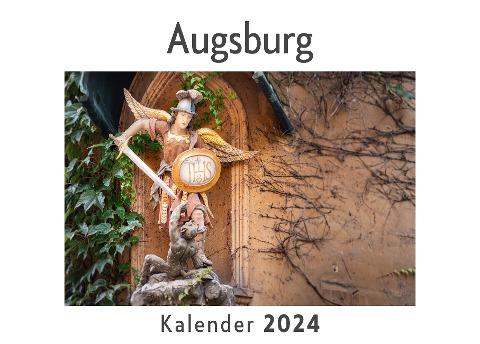 Augsburg (Wandkalender 2024, Kalender DIN A4 quer, Monatskalender im Querformat mit Kalendarium, Das perfekte Geschenk)