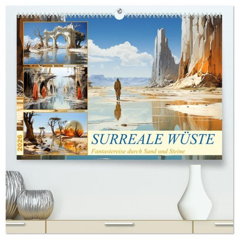 Surreale Wüste (hochwertiger Premium Wandkalender 2026 DIN A2 quer), Kunstdruck in Hochglanz