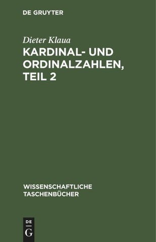 Kardinal- und Ordinalzahlen, Teil 2