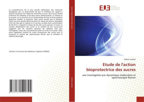 Etude de l'action bioprotectrice des sucres