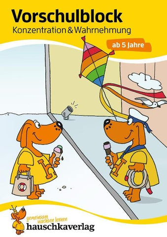 Vorschulblock ab 5 Jahre für Junge und Mädchen - Konzentration und Wahrnehmung