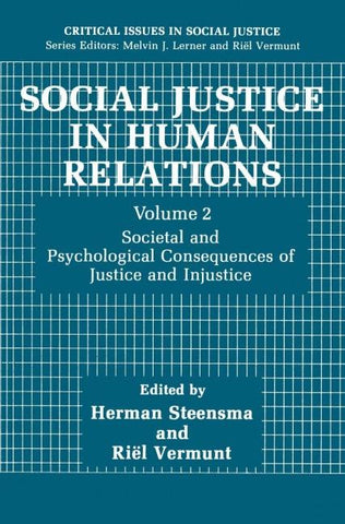 Social Justice in Human Relations Volume 2