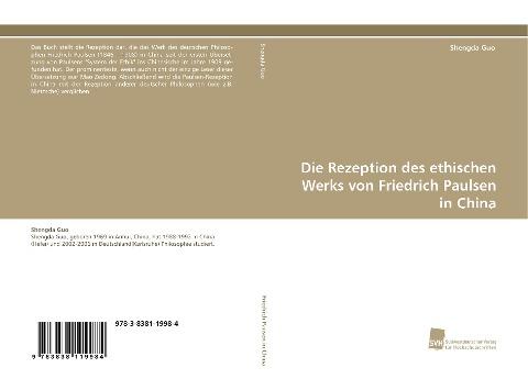 Die Rezeption des ethischen Werks von Friedrich Paulsen in China