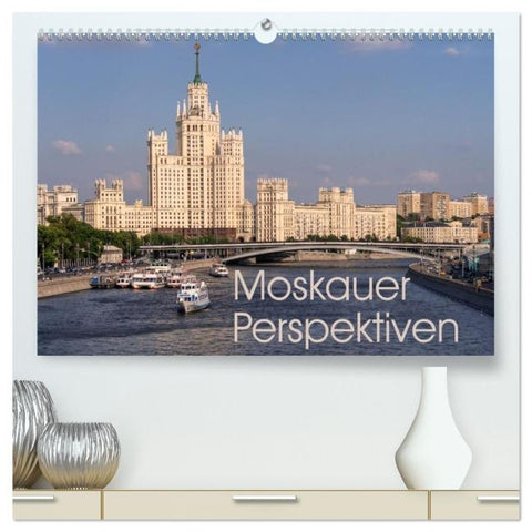 Moskauer Perspektiven (hochwertiger Premium Wandkalender 2026 DIN A2 quer), Kunstdruck in Hochglanz