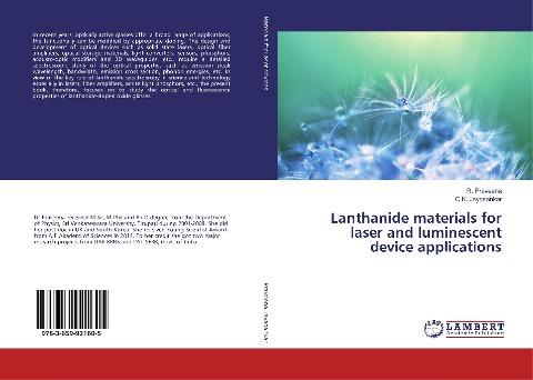 Lanthanide materials for laser and luminescent device applications