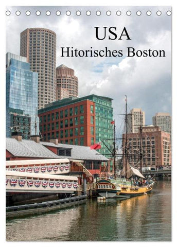 USA - Historisches Boston (Tischkalender 2026 DIN A5 hoch), CALVENDO Monatskalender