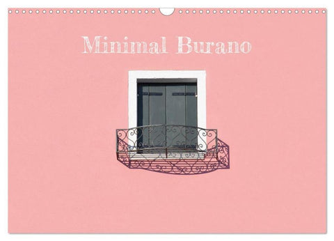 Minimal Burano (Wandkalender 2026 DIN A3 quer), CALVENDO Monatskalender
