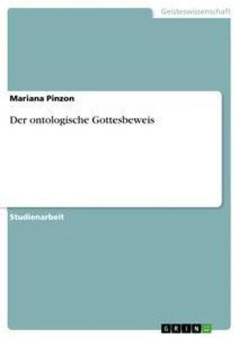 Der ontologische Gottesbeweis