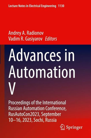 Advances in Automation V