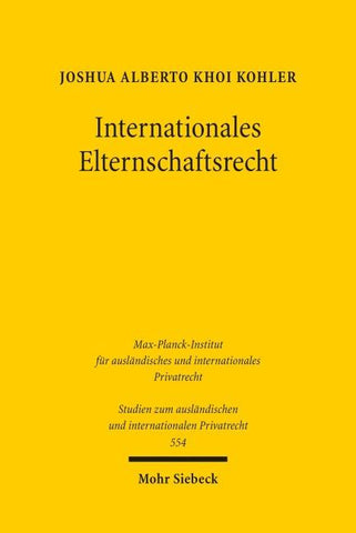 Internationales Elternschaftsrecht