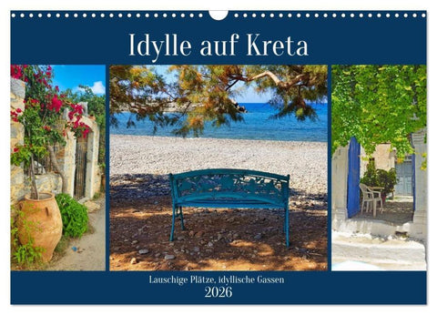 Idylle auf Kreta (Wandkalender 2026 DIN A3 quer), CALVENDO Monatskalender