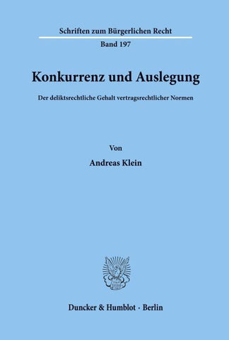 Konkurrenz und Auslegung.