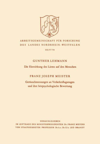 Die Einwirkung des Lärms auf den Menschen