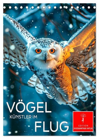 Vögel - Künstler im Flug (Tischkalender 2026 DIN A5 hoch), CALVENDO Monatskalender