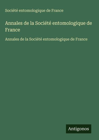 Annales de la Société entomologique de France