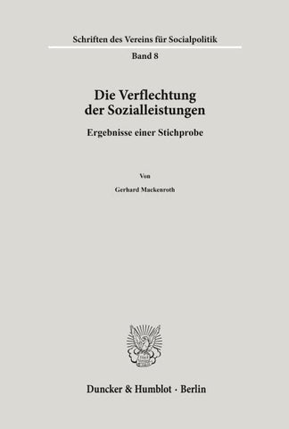 Die Verflechtung der Sozialleistungen.