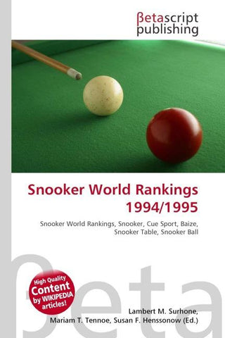 Snooker World Rankings 1994/1995