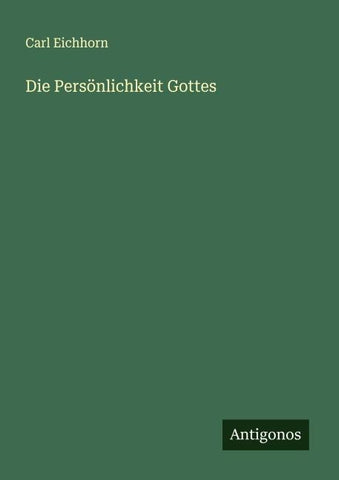 Die Persönlichkeit Gottes