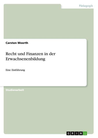 Recht und Finanzen in der Erwachsenenbildung