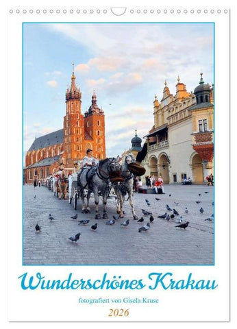 Wunderschönes Krakau (Wandkalender 2026 DIN A3 hoch), CALVENDO Monatskalender