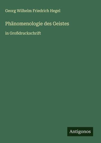 Phänomenologie des Geistes